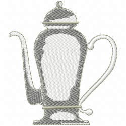 Teapots Embroidery Design 4 Teapots Embroidery Design 4